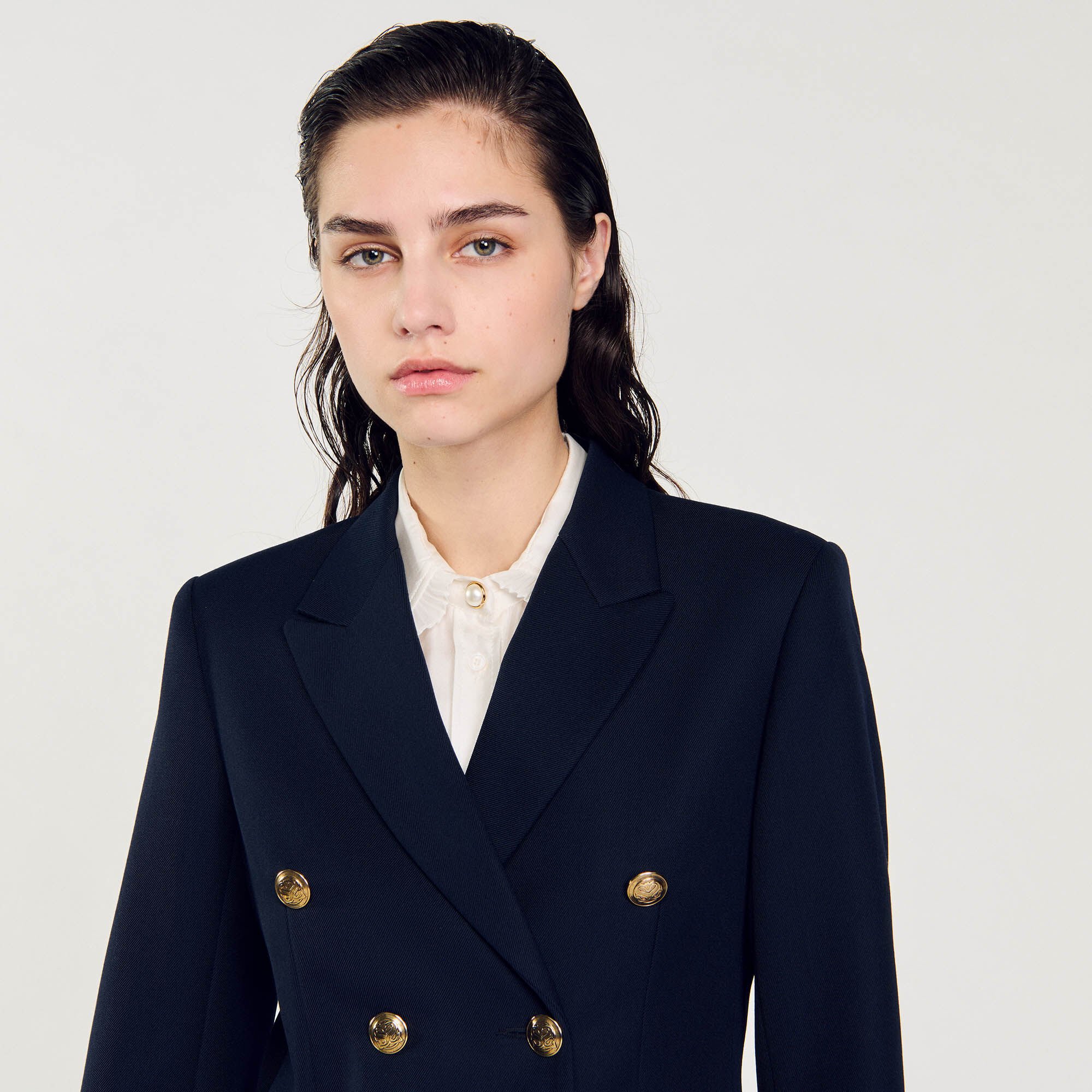 Double-breasted suit jacket