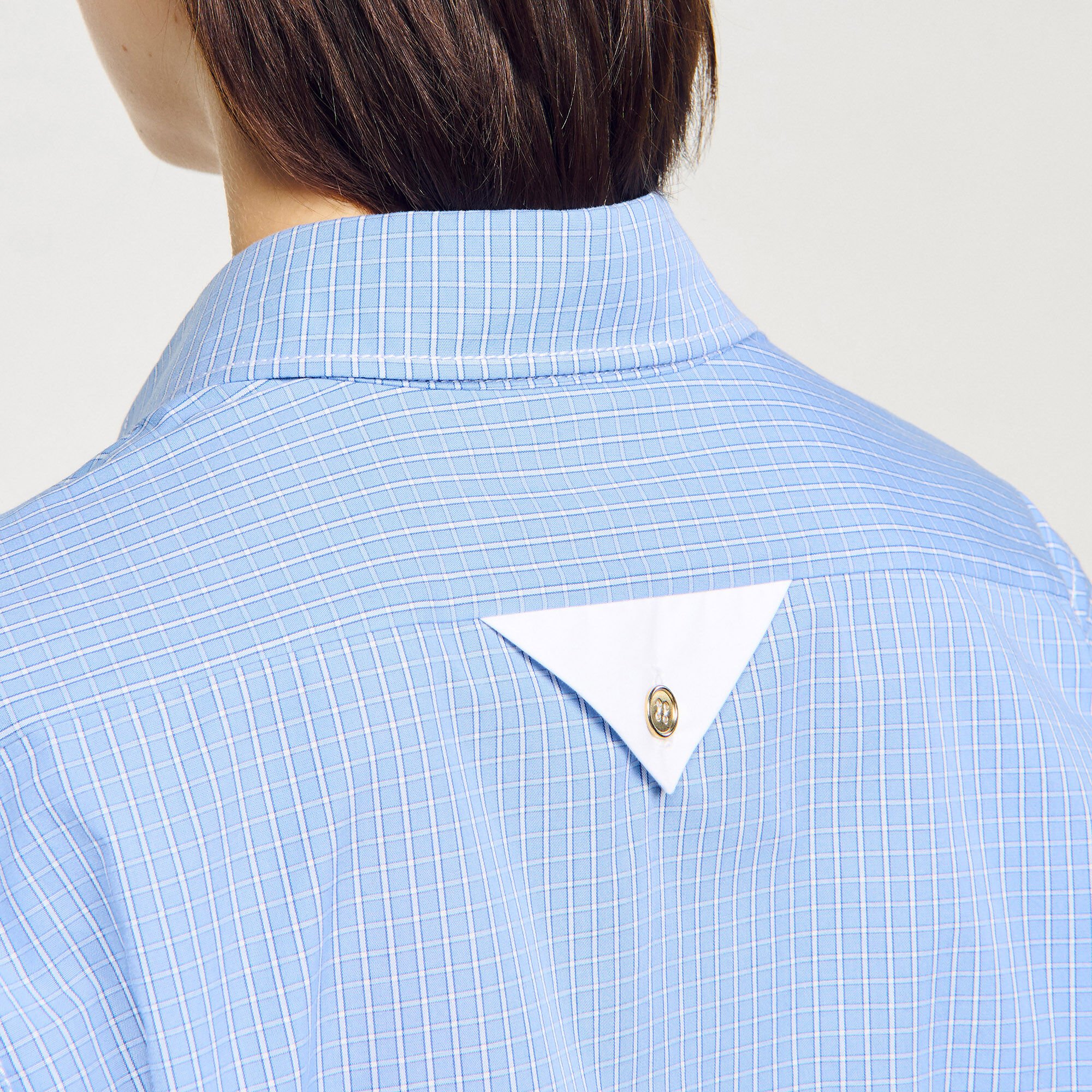 Oversized check shirt