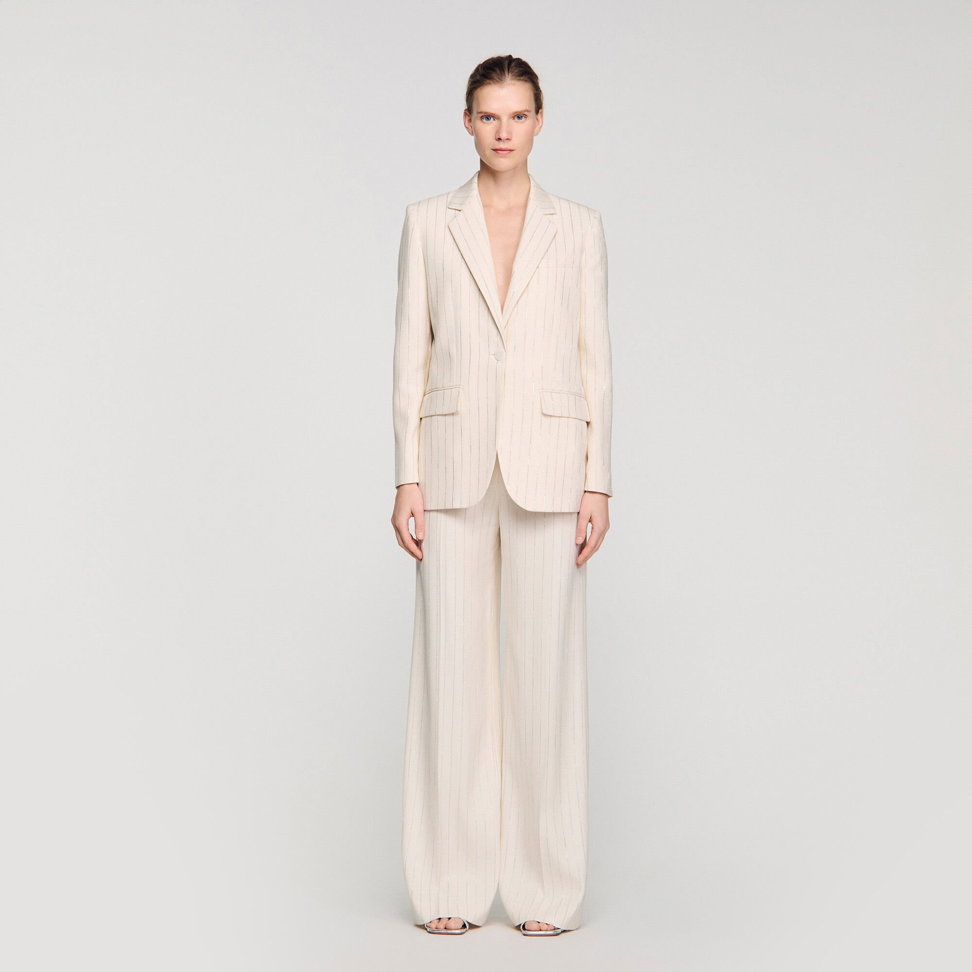 Striped tailored jacket