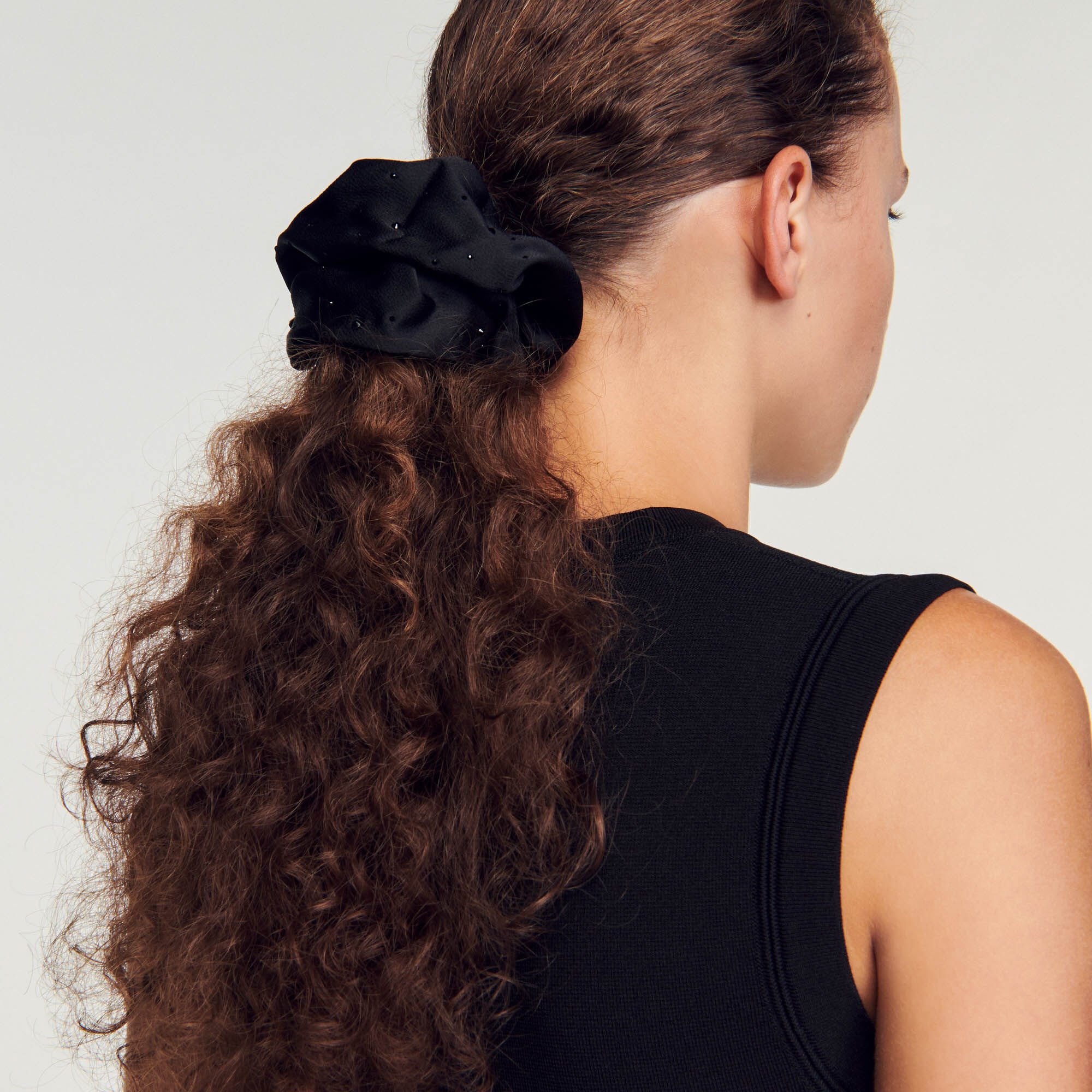 Rhinestone scrunchie