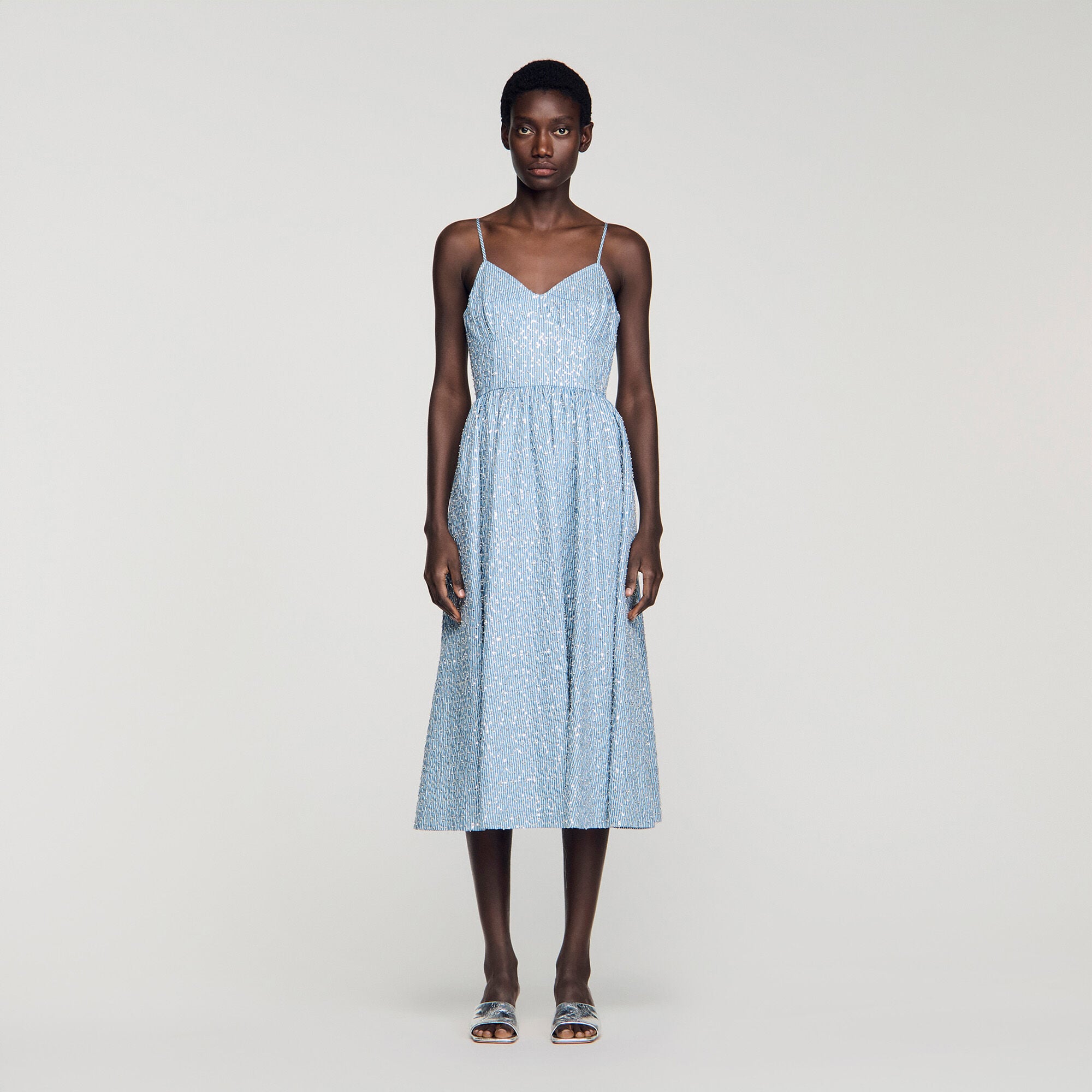Sequined midi dress