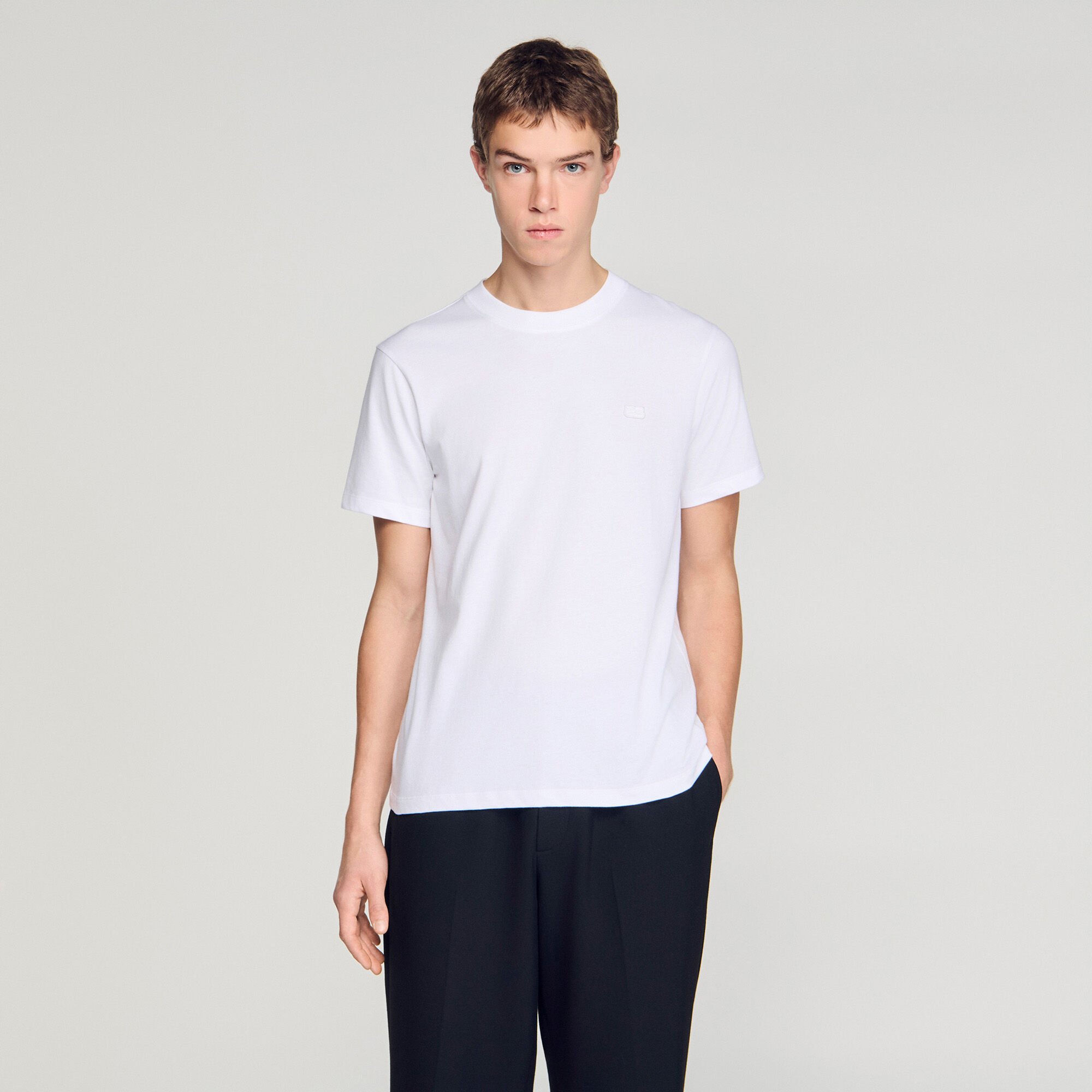 T-shirt with double S patch