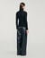 Layered turtleneck sweater