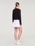 Cardigan with removable ruffle collar