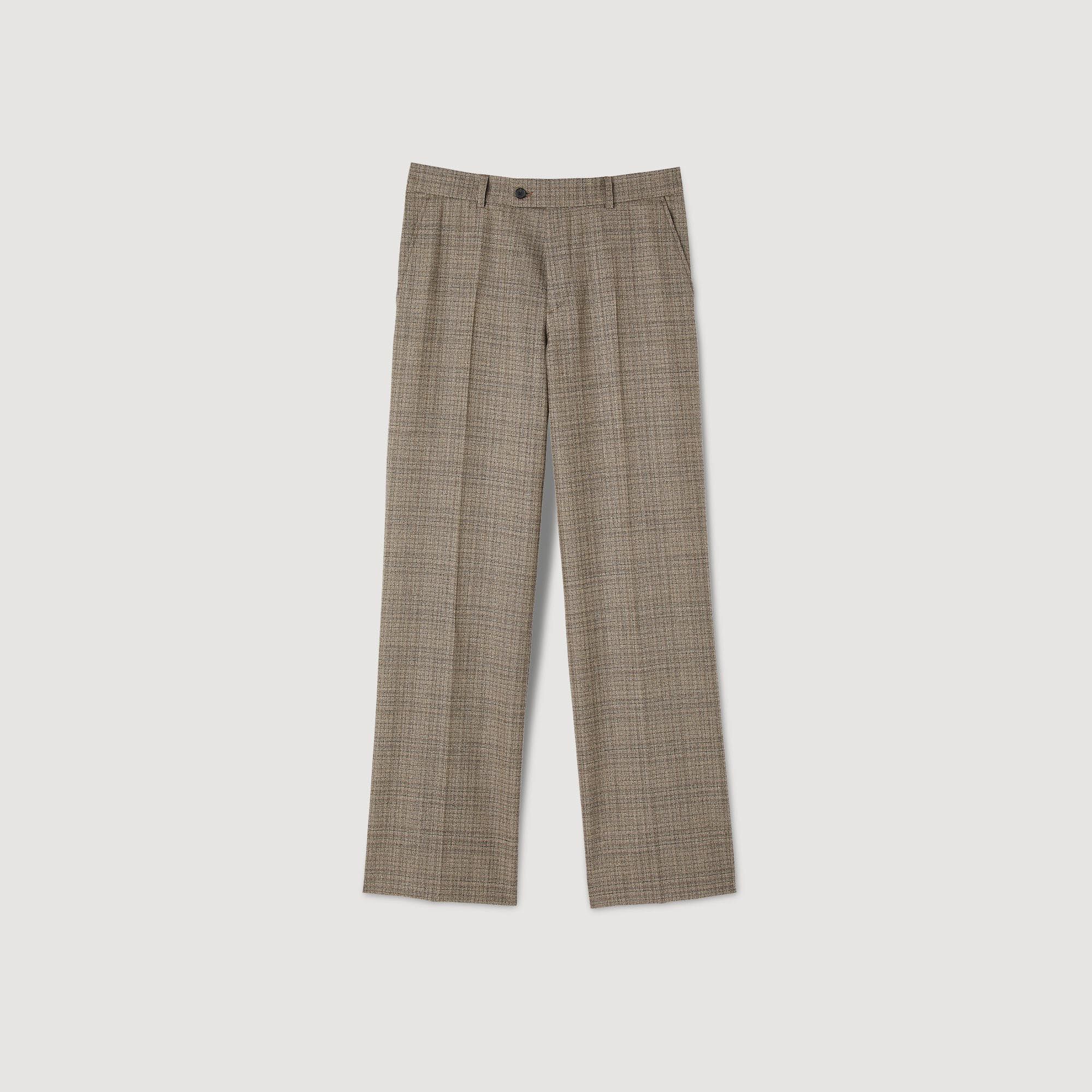 Wool suit pants