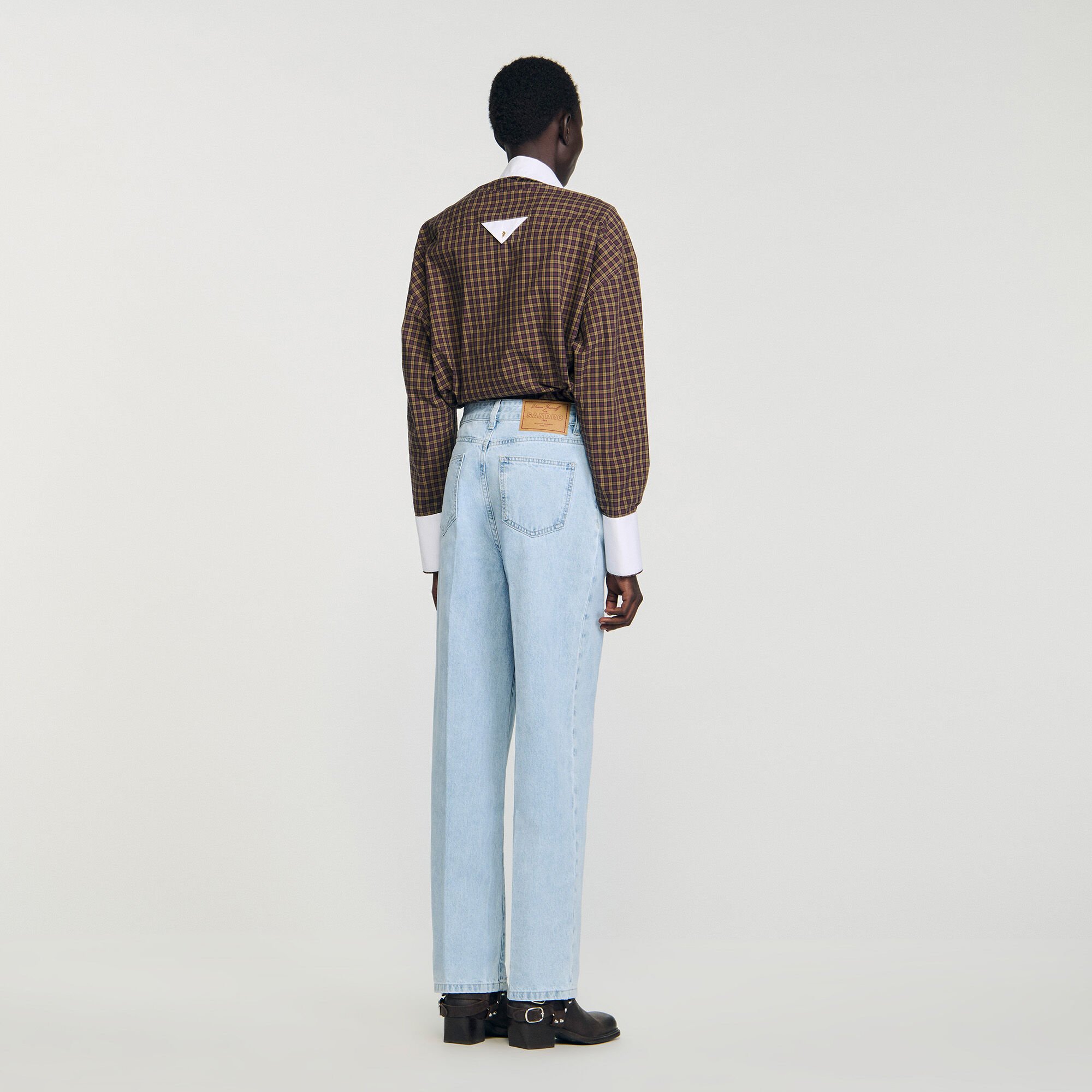 Straight-leg jeans