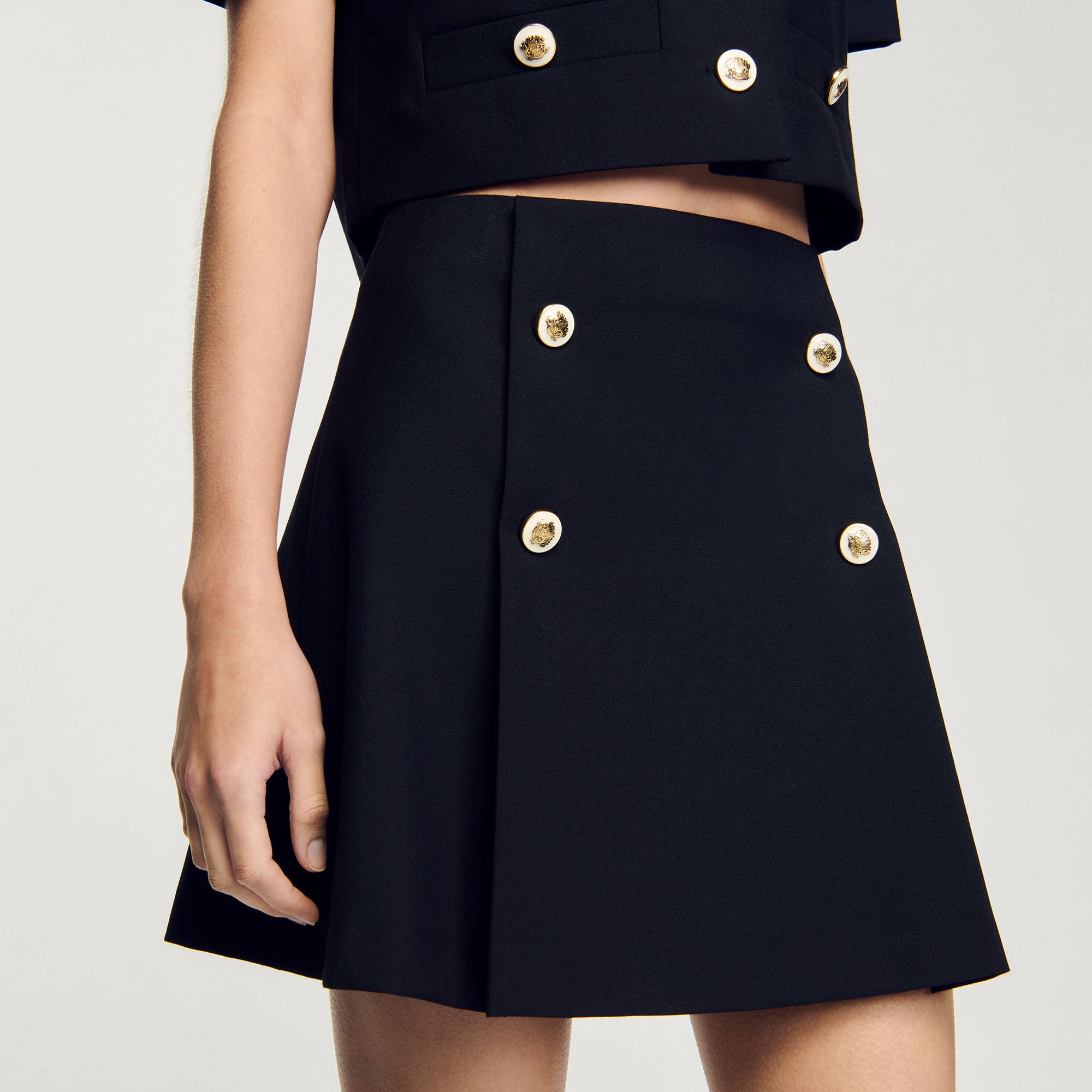 Mini pleated skirt