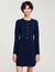 Mini button-up knit dress