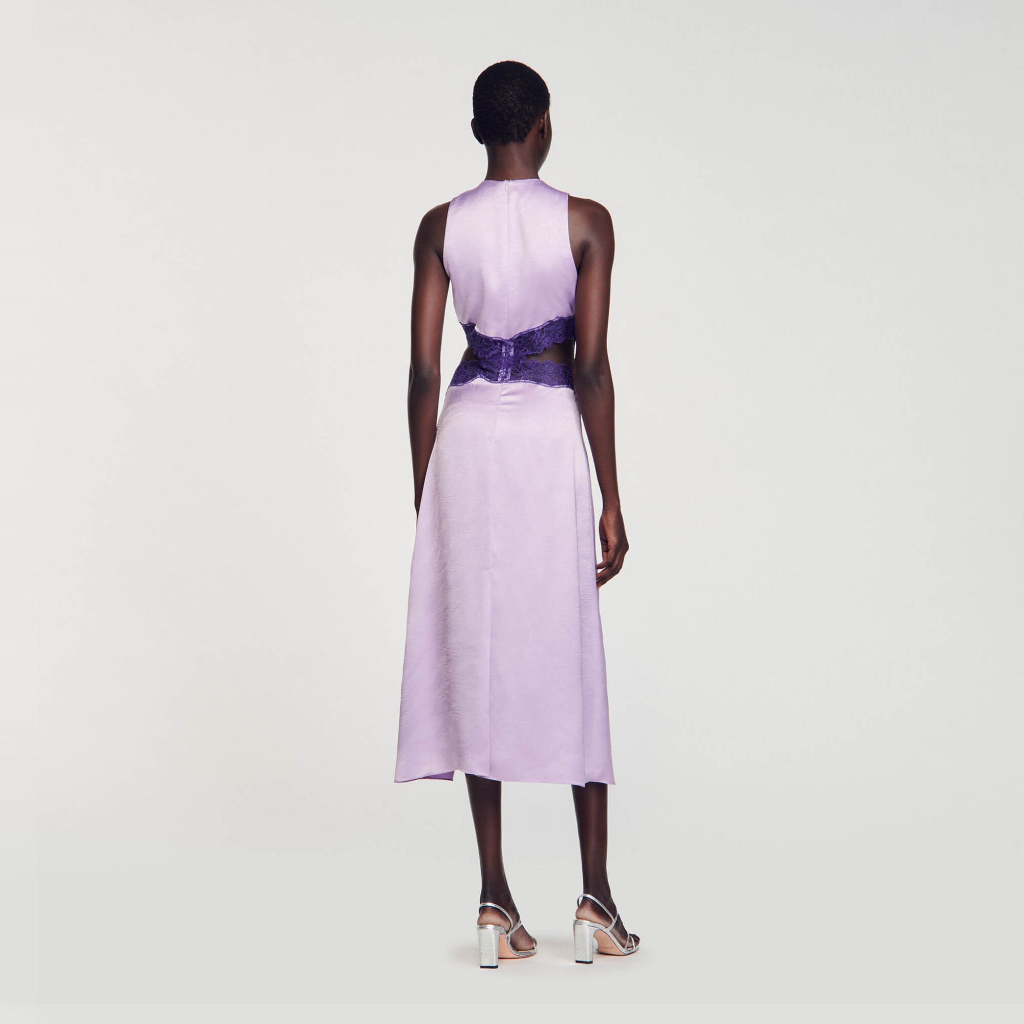 Satin-effect dress