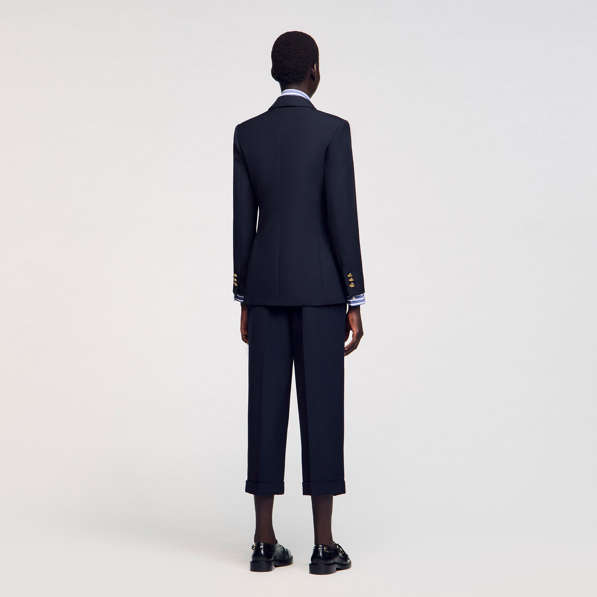 Double-breasted suit jacket