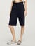 Linen-blend Bermuda shorts
