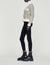 Striped knit cardigan