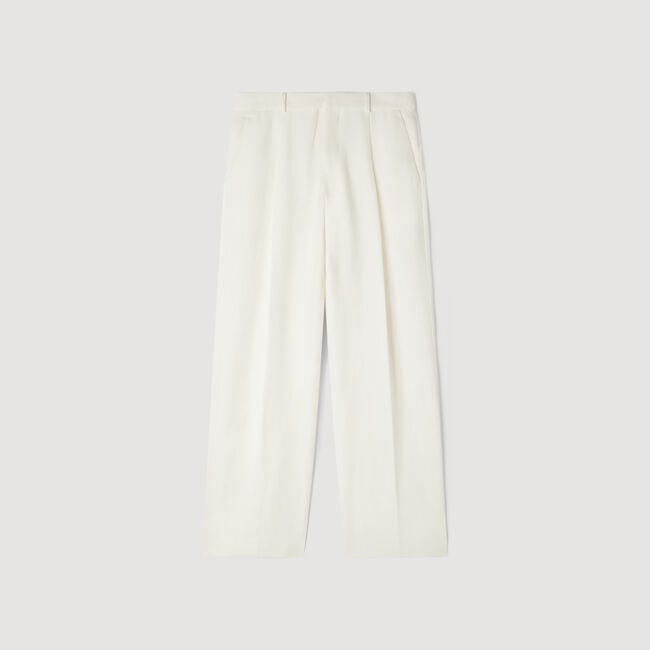 Linen suit trousers