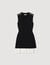 Cropped two-tone dress