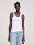 Vest top with rhinestones