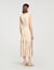 Fringed knit maxi dress