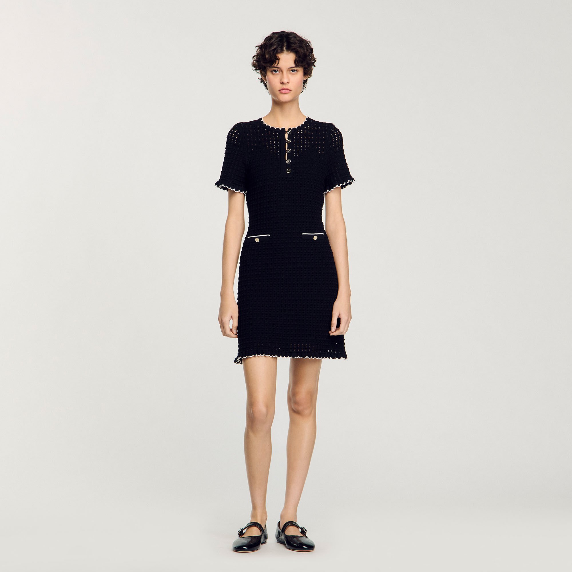 Mini knit dress