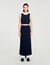 Maxi two-tone knit skirt