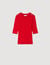 Short-sleeve ribbed sweater