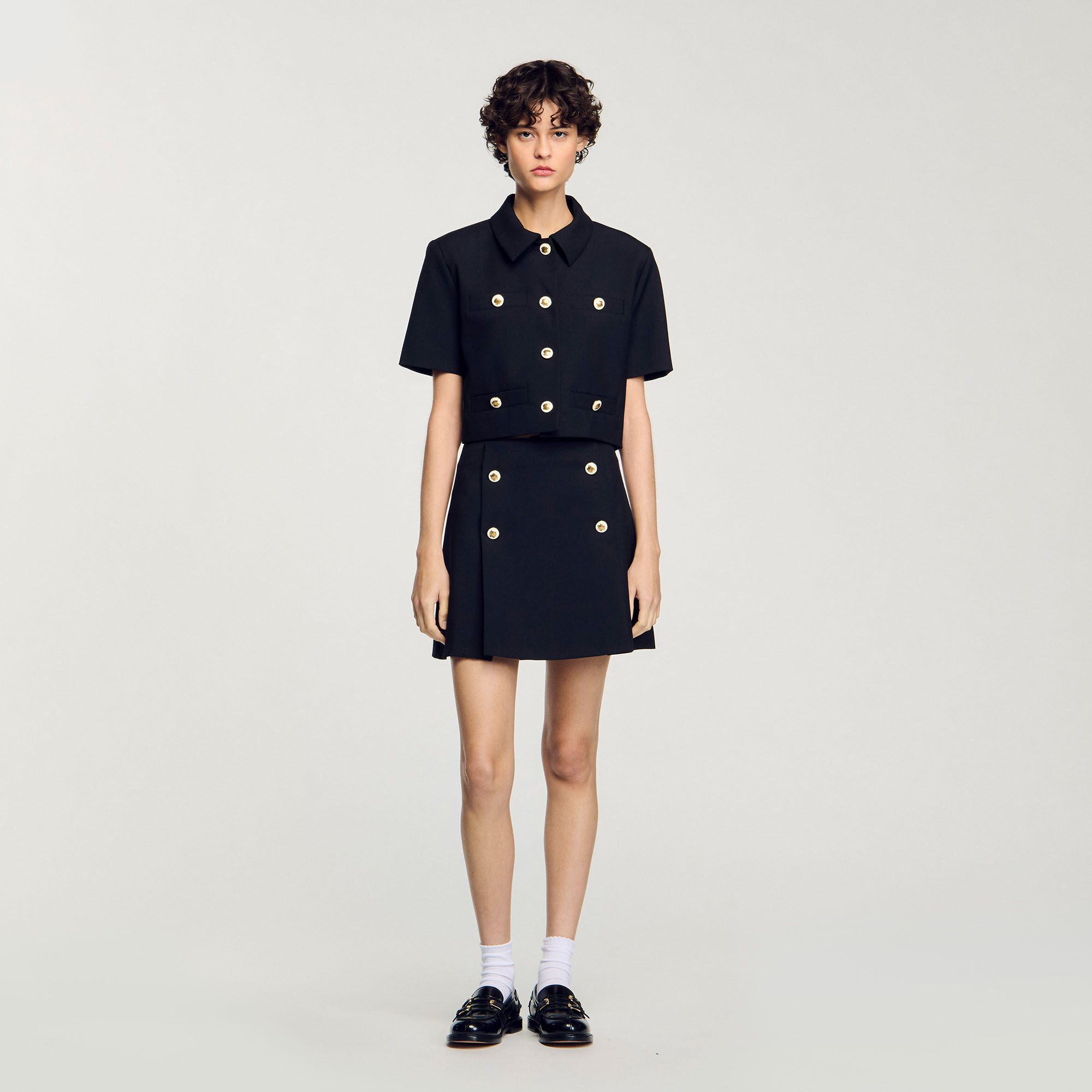 Mini pleated skirt