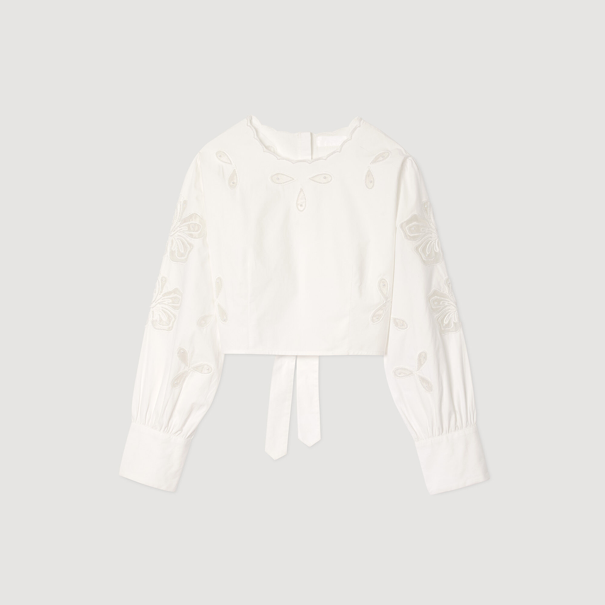 Poplin crop top