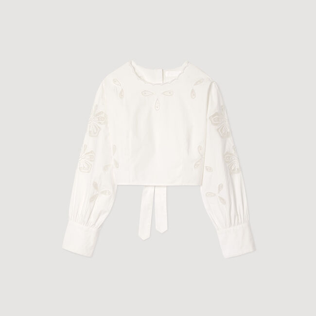 Poplin crop top