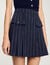 Mini striped pleated skirt
