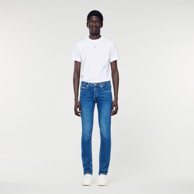 Washed jeans - Slim cut