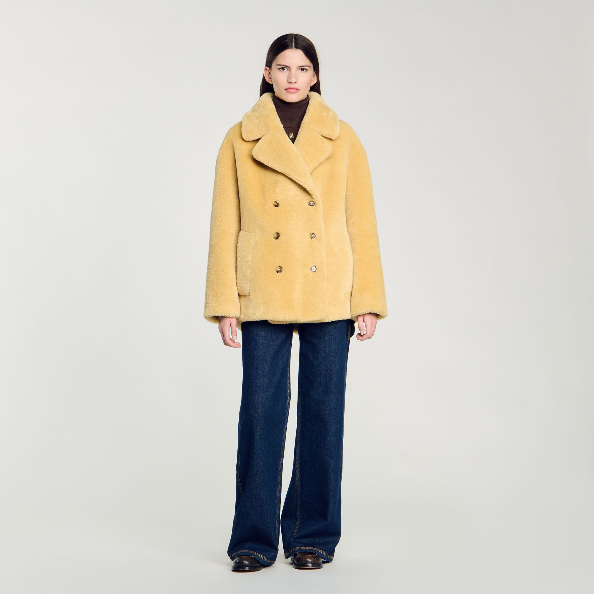 Faux fur coat