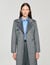 Double-faced check coat