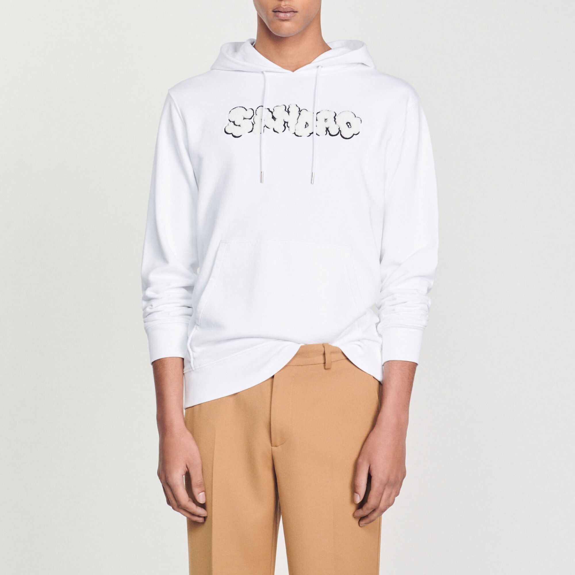 Embroidered Sandro hoodie
