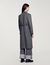 Long checked coat