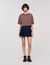 Striped rhinestone T-shirt