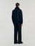 Wool aviator jacket with shearling