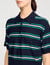 Polo-neck striped sweater