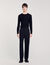 Wide-leg wool trousers