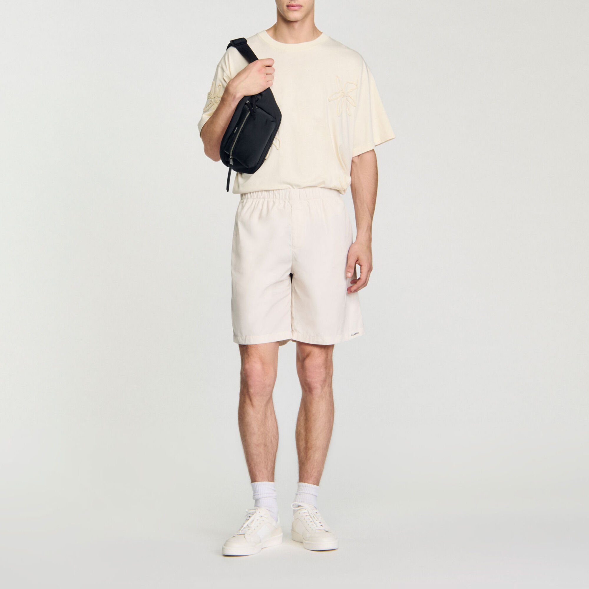 Technical fabric Bermuda shorts