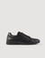 Embossed square cross leather sneakers