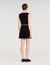 Mini pleated knit skirt