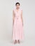 Rhinestone tie-front maxi dress