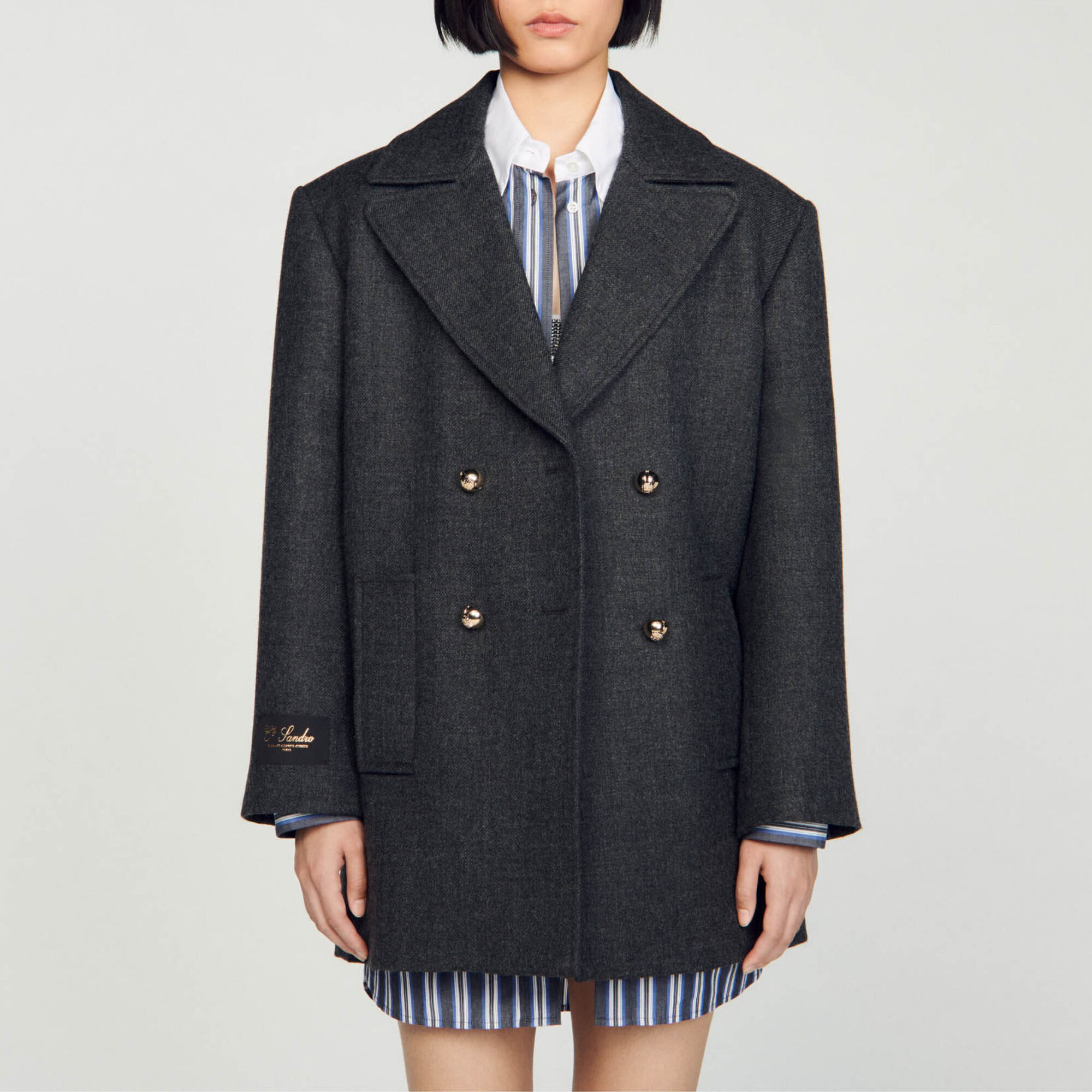 Wool pea jacket