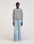 Contrast collar sweater