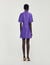 Short dress with shirt collar 