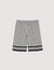 Square Cross flowy bermuda shorts