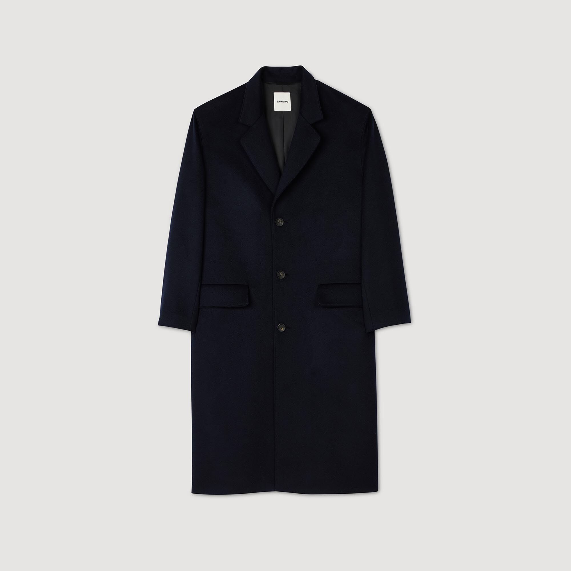 Oversized coat blue for Men | Sandro Paris
