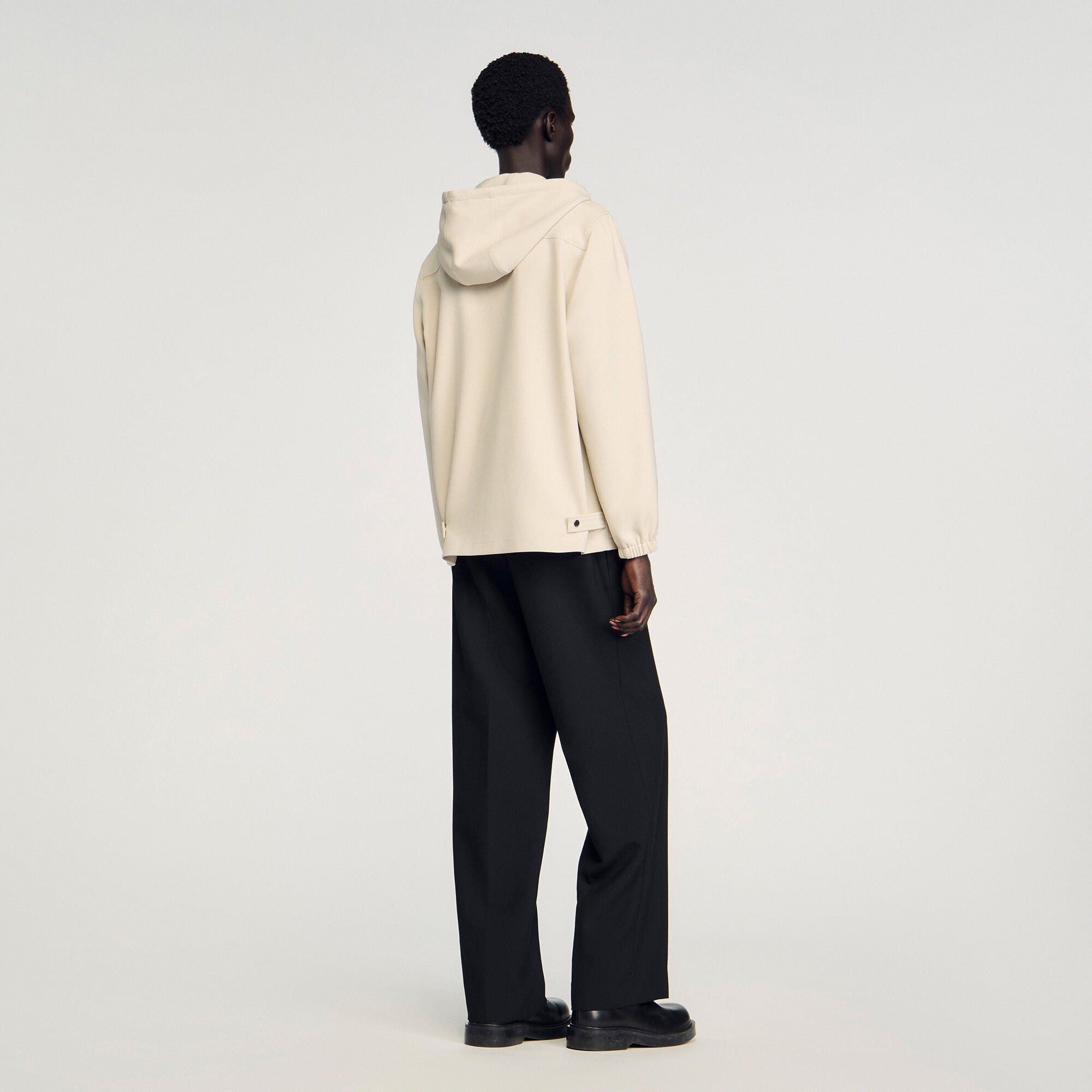 Hooded shirt jacket
