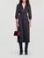 Long printed dress with pleats