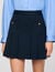 Mini striped pleated skirt