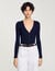 Rib knit cardigan