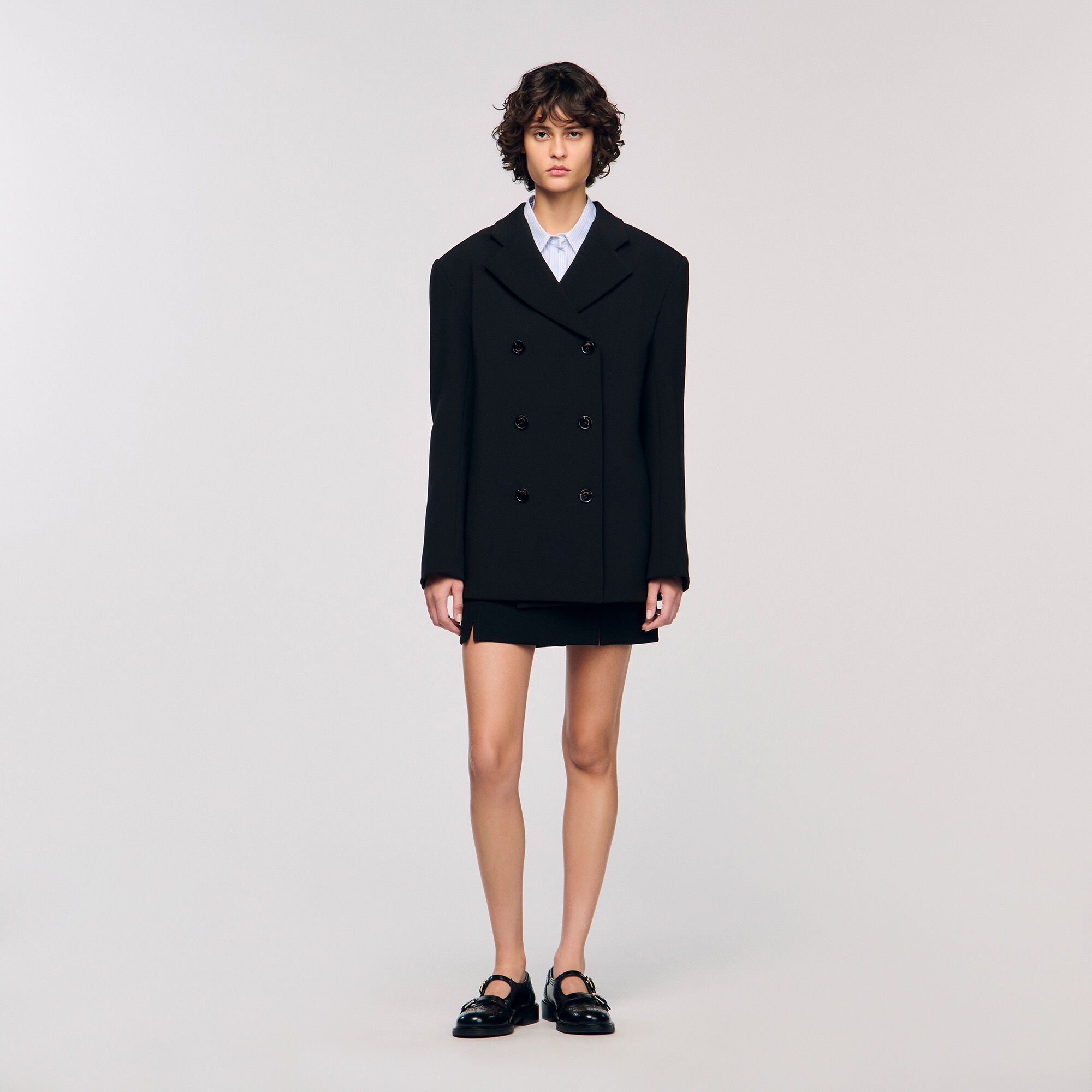 Crossed tailored jacket